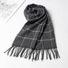 Winter Men Scarf Keep Warm Cashmere Scarves Casual Pashmina Neckerchief Tassel Business Shawl Wrap
