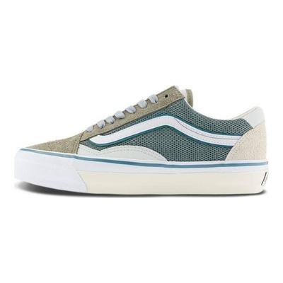 Chaussures de Skateboard Basse Montante à Amorti TDC Unisexe Beige Vert Vans VN000MY4BGK