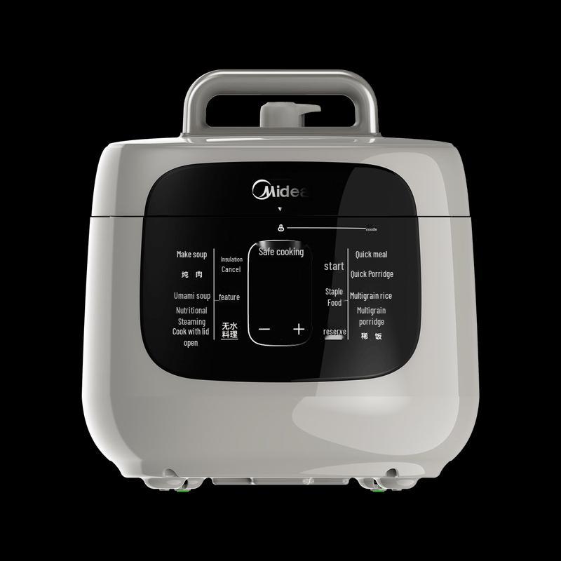 Цифровая электрическая скороварка Midea с двумя кастрюлями из нержавеющей стали, вилка CN (адаптер в комплекте)