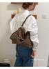 2026 Korean Style One-Shoulder Women's Large Capacity Crossbody Bag - High-End Solid Color Tote