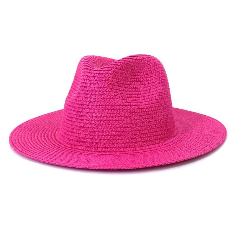Uomini e donne viaggiano protezione solare da mare moda cappello da sole primavera ed estate cappello di paglia jazz colorato