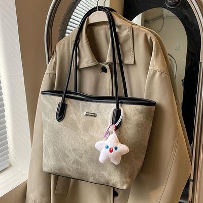 Bag Women's  New Model, Popular This Year, Large-capacity Tote Bag, Versatile Shoulder Bag, College Student Class Bag