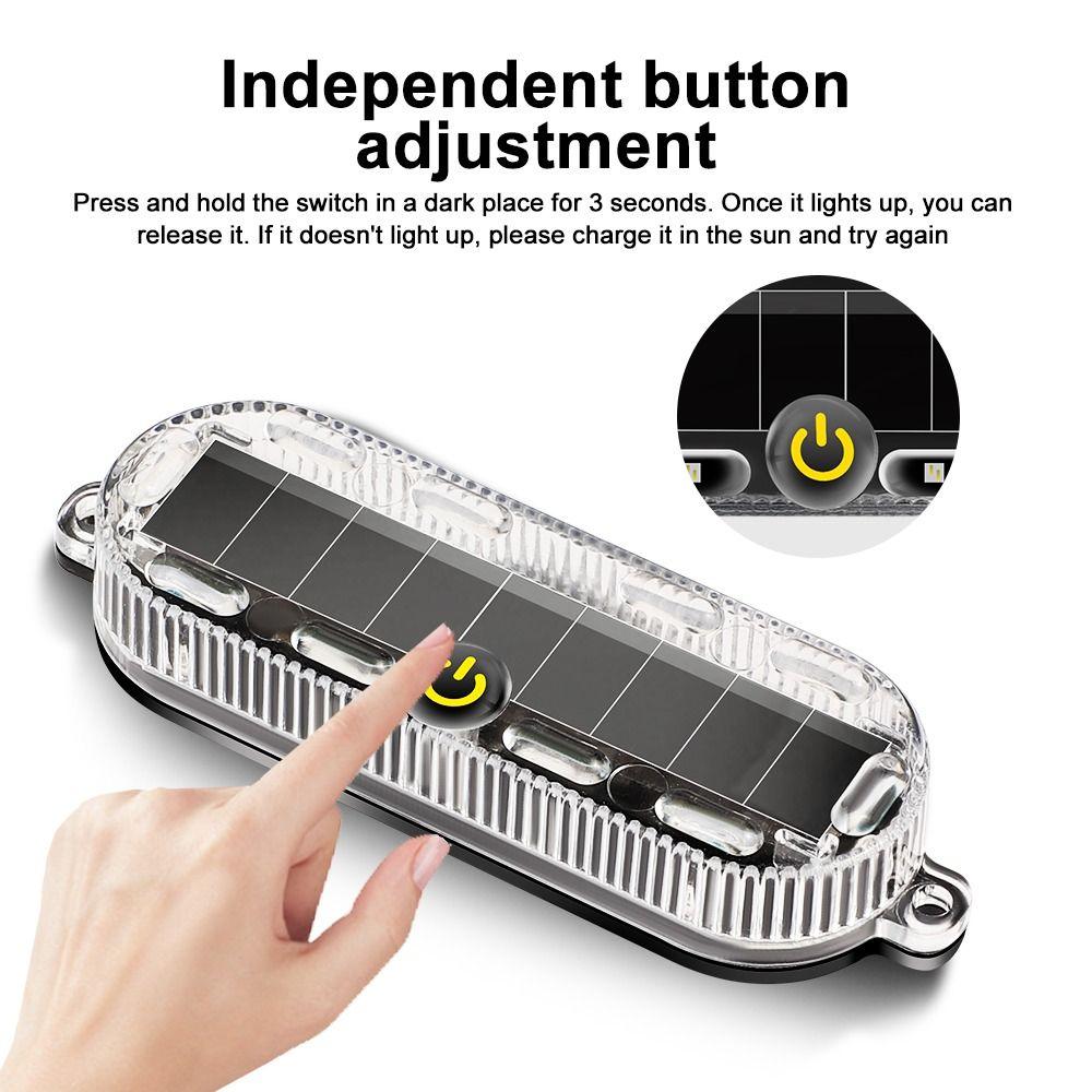 Intelligent Sensing Solar LED Warning Light Solar Powered Car Warning Light