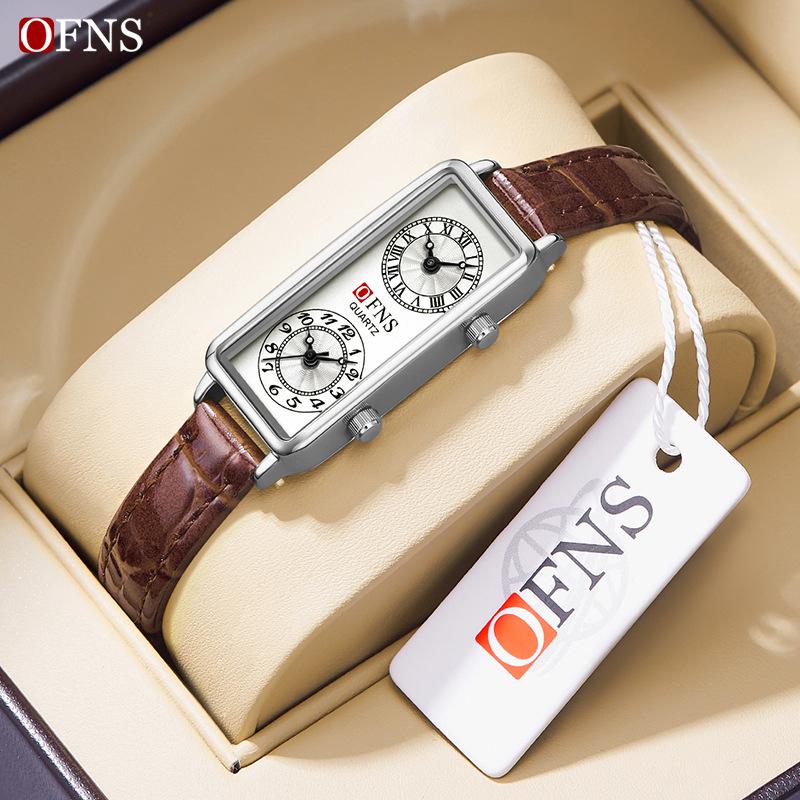 **OFNS Bestseller Women s Dual Quartz Roman Numeral Vintage Wristwatch**