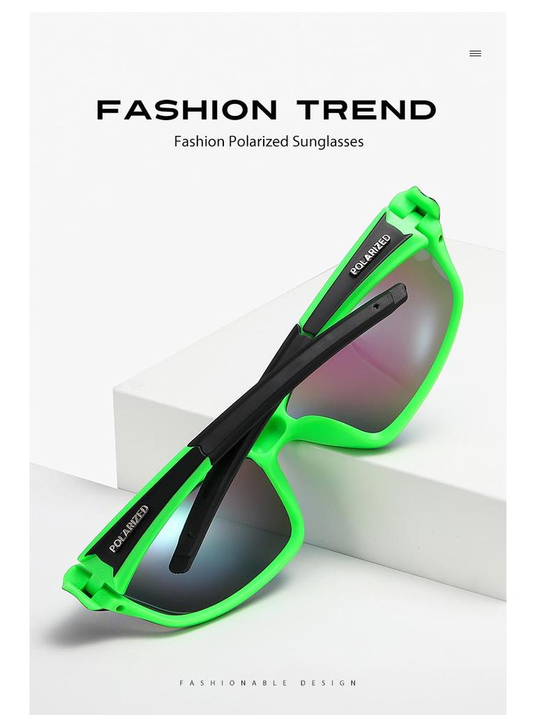 Fashionable Polarized Windproof Cycling Sunglasses for Men - Colorful Outdoor Sports Eyewear