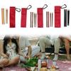 Travel Chopsticks Portable Foldable Lightweight Versatile Tableware Wood Wooden Chopsticks for Hiking Office Travel Camping