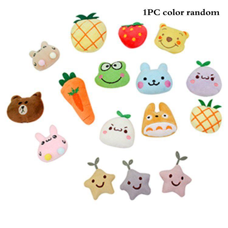 1PC Plush Cat Toy Catnip Cute Funny Chew Cat Playthings Cartoon Interactive Kitten Mini Teeth Grinding Thumb Pet Dog Chewing Toy