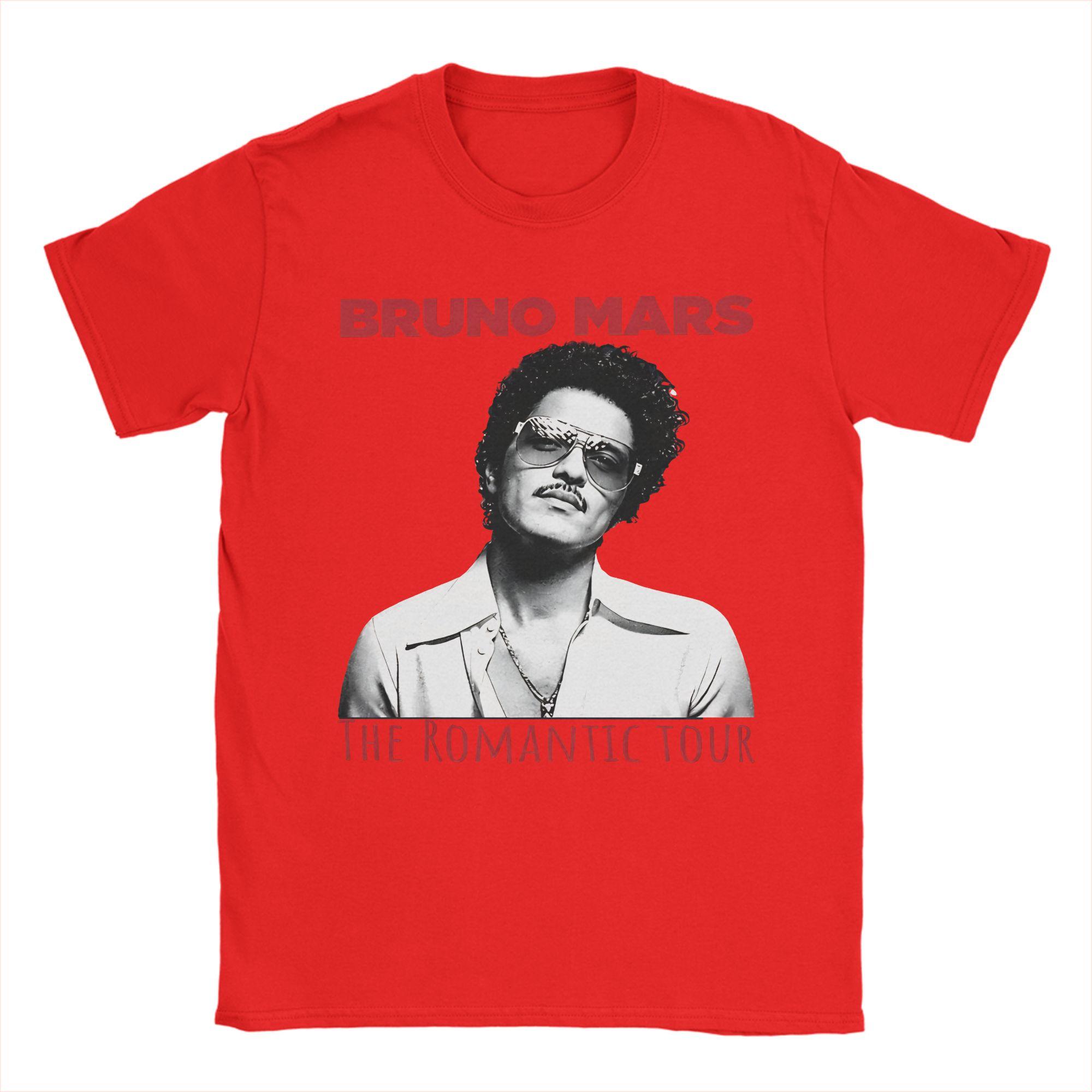 

Casual Bruno Mars RoUnisextic Valentine TShirt Unisex Round Neck Pure Cotton T Shirts Short Sleeve Tees Summer Clothes S