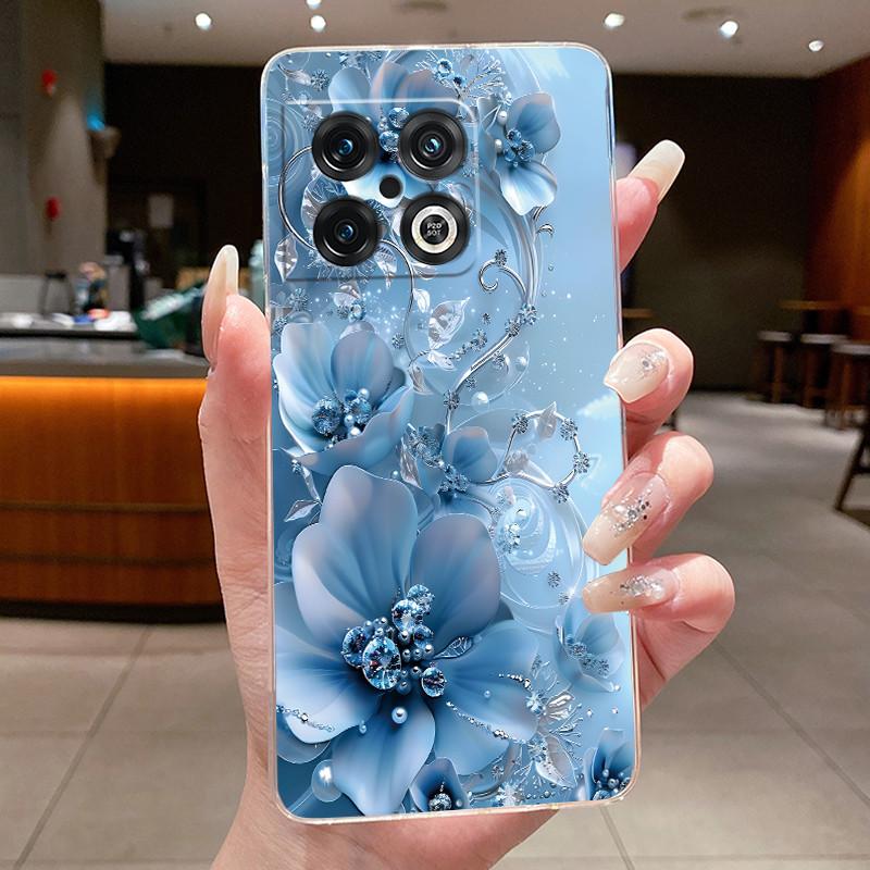 Case For OnePlus 10 Pro 10T 10R ACE Pro Capa Flower Butterfly Phone Coque One Plus 10PRO ACEPro Soft Silicone TPU Cover Fundas