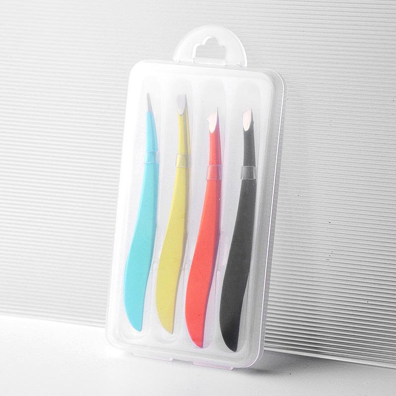 Precision Stainless Steel Tweezers for Eyebrow Hair Facial Hair Removal Splinter Blackhead Slant Beginners Beauty Tools