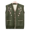 Women's Plus Velvet Knitted Vest Jacket