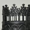 Gotische Decoratieve Kandelaar 3D Geprint Vintage Middeleeuwse Zuilkaarsenstandaard voor Tafel Haard Decoratie