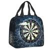 Dartscheibe Isolierte Lunchtaschen für Damen Pfeil Bogenschießen Ziel Dartscheibe Tragbarer Kühler Thermische Lebensmittel-Lunchbox Schule