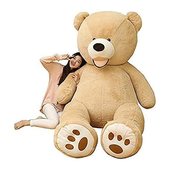 MIXUS Plush Toy Large/Bear/Teddy Bear/Bear Pillow/Hugging Pillow Huge/Extra Large/Stuffed Bear/Teddy Bear/Present/Celebration/Store Decoration (Light