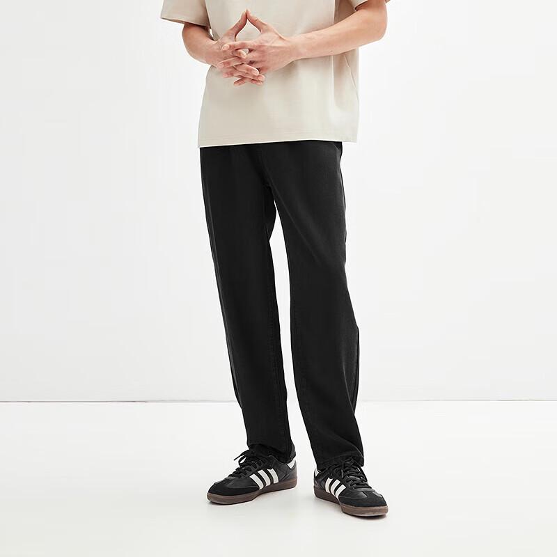 PEACEBIRD Men's Tapered Washed Denim Jeans