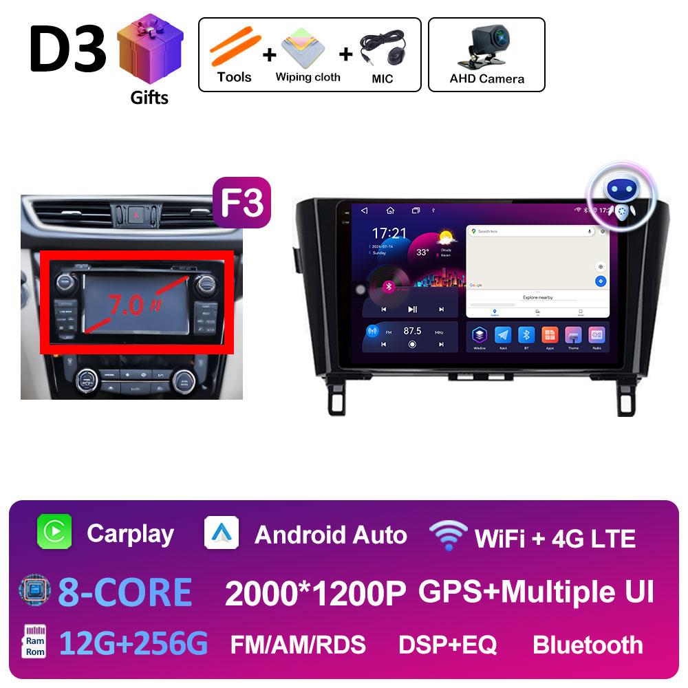10.1 Inch Android 14 Car Video For Nissan Qashqai J11 X-Trail 3 T32 2013 2014 2015 2016 2017 Radio Player DSP Stereo Auto Tools