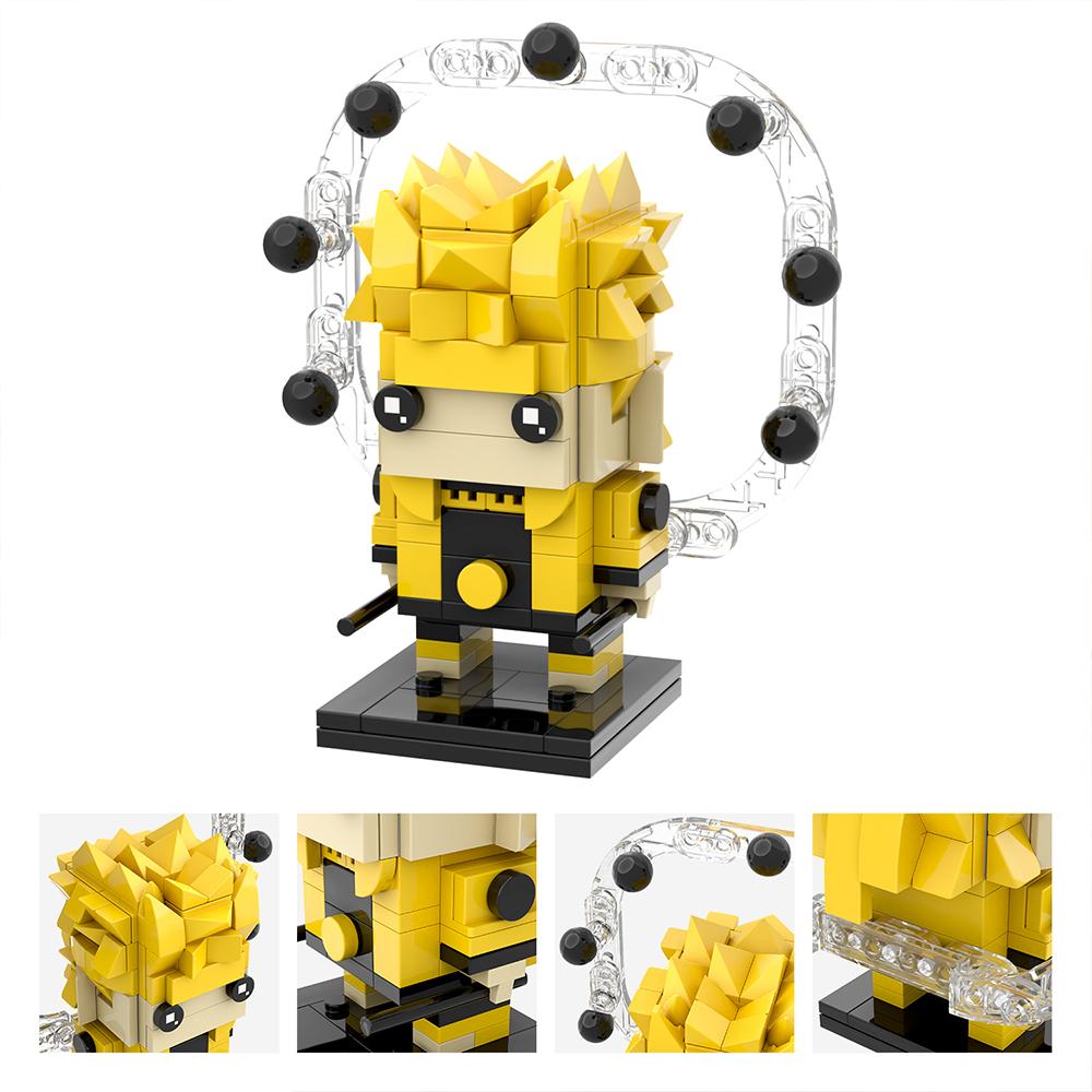 MOOXI Anime Cartoons MOC Bricks Set Compatible BrickHeadsed Building Blocks Parts Kids Education Toys For Children Birthday Gift