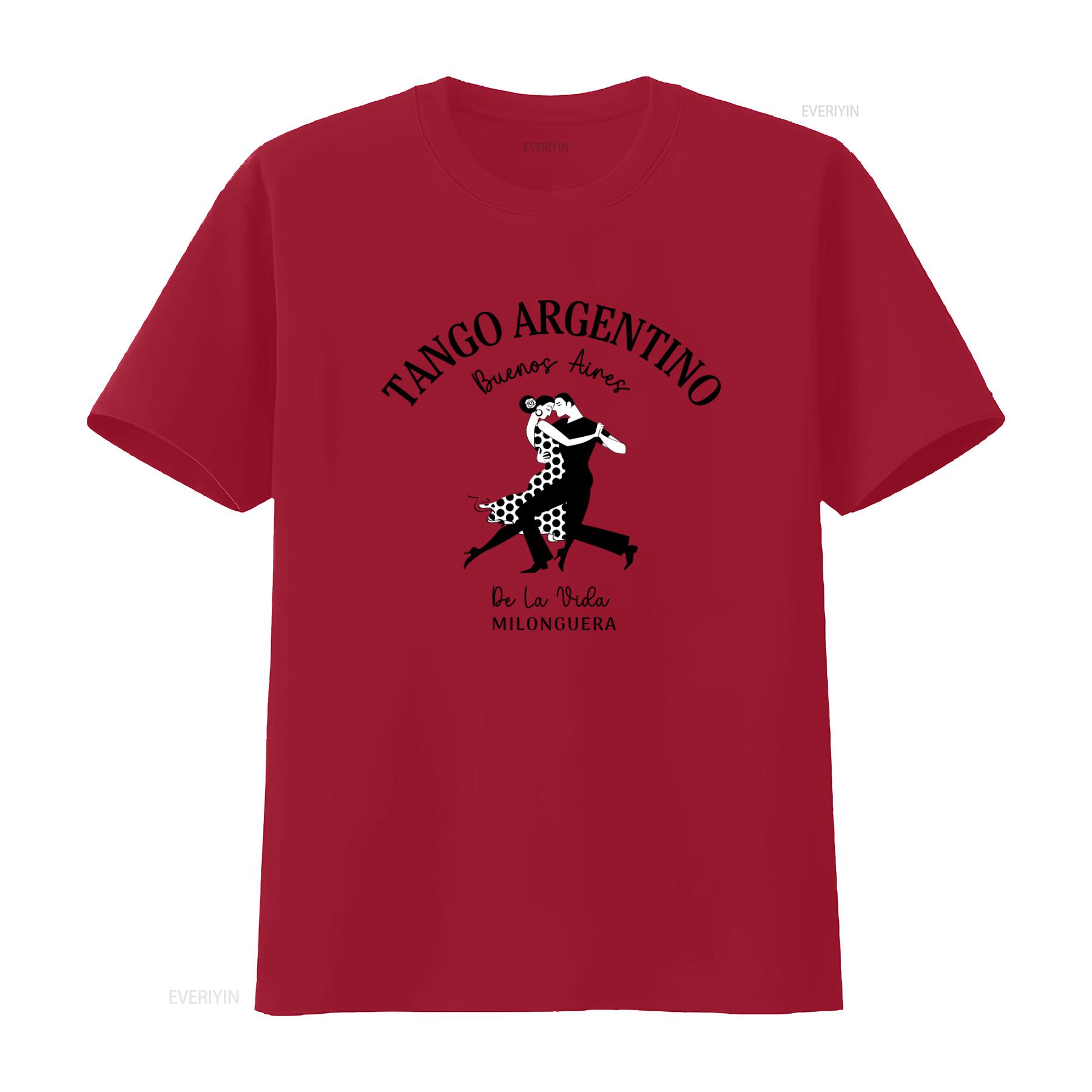 Tango Argentino Buenos Aires Soft Comfortable Argentina T Shirt vintage Washed Stretched streetwear Top For Everyday Wear S