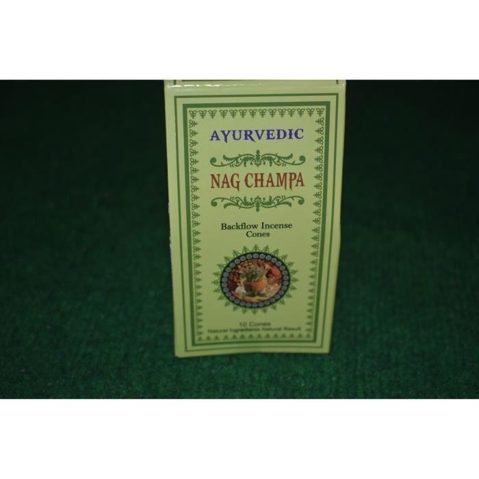 Cônes d'encens - Nag Champa - Ayurvedic - Relaxation - Méditation - Rituels Indiens