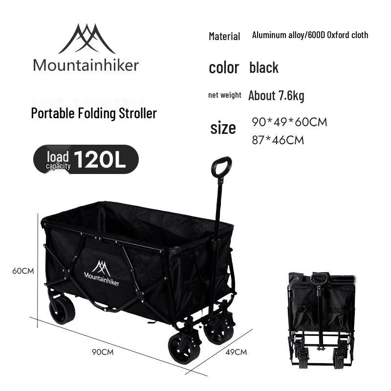 

Portable Mountain Camping Trolley: Compact Hand Cart for Outdoor Gatherings and Picnics