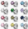 Hot-selling S925 Sterling Silver Brilliant Cut Zircon Single Stone Charm Bracelet GDTC Certified Trendy Everyday Wear DIY