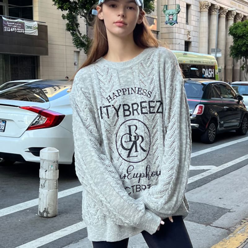 CITYBREEZE Circle Logo Embroidered Ball Cap_DENIM