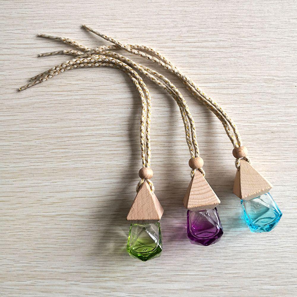 Clear Interior Empty Bottle Air Freshener Car Perfume Pendant Car Fragrance Perfume Hanging