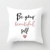 New Pink Geometric Letter Pillowcase Home Decorative Cushion Cover