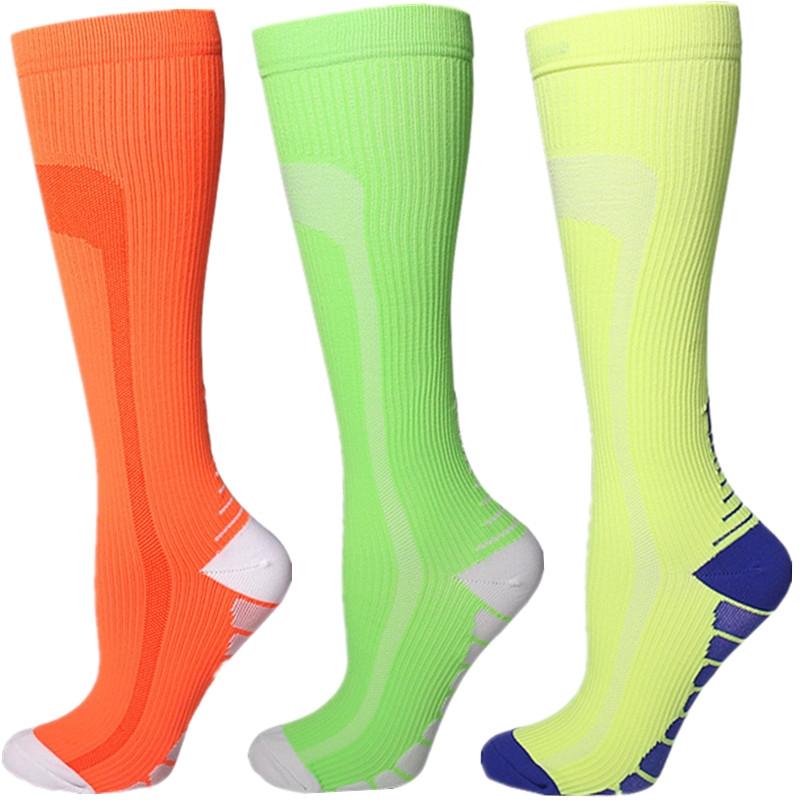 1/3 Pairs Compression Socks Knee High 20-30 Mmhg Fit Medical Edema Diabetes Varicose Veins Running Marathon Sports Socks