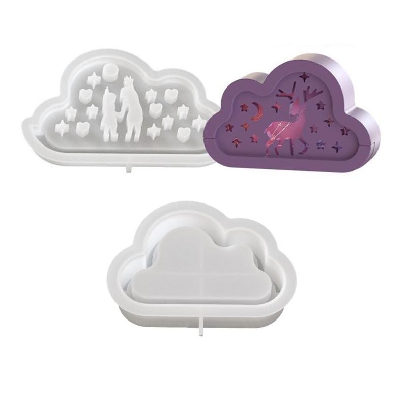 DIY Cloud Silhouettes Lamp Silicone Mold Set Romance Cloud Lamps  Mouldfor Creative Homes Decoration and Gift Making