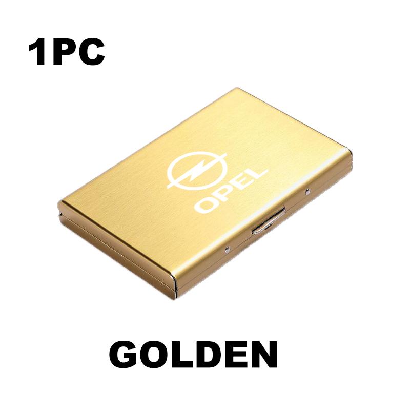 Card Holder Slim Metal RFID Blocking Protector Credit Card Wallet For Opel Corsa Mokka Astra Cascada Adam Insignia Meriva Vectra