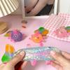 Pó de Glitter Peixe Brinquedo de Apertar Alívio de Estresse Ansiedade Ascensão Lenta Simulação Peixe Brinquedo Sensorial TPR Macio Brinquedo Fidget Animal Calmante