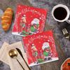 20 Stück/Packung 33cm 2-lagige Servietten mit Weihnachtselementen bedruckt Weihnachtsserie Party Einweg-Papier-Tischsets Tischdekoration Papier
