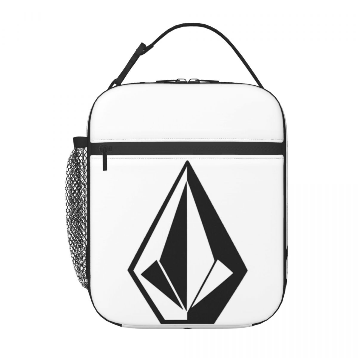 Volcoms Logo Geïsoleerde Lunchtas voor Dames Kinderen Draagbare Voedseldozen Thermische Lunchbox Tote One Size