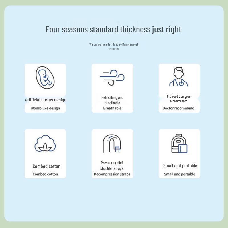 Lightweight Front-Facing Baby Carrier: Effortless Single Shoulder Design for All Seasons