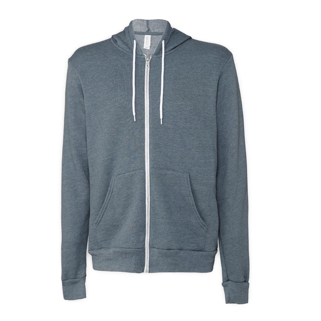 Bella + Canvas Unisex Adult Polycotton Full Zip Hoodie