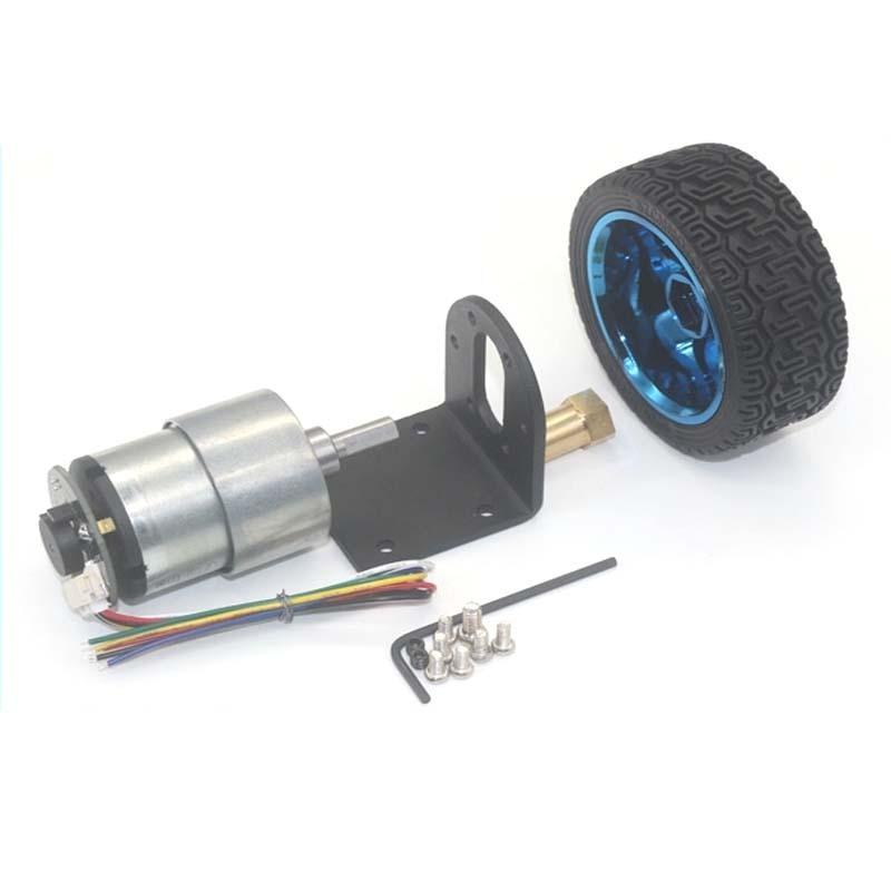 JGB37-520 Motor Encoder DC 6V 12V Geared Motor High Torque Geared Encoder Motor Smart Robot Car Chassis Kit Gear Reducer Motors
