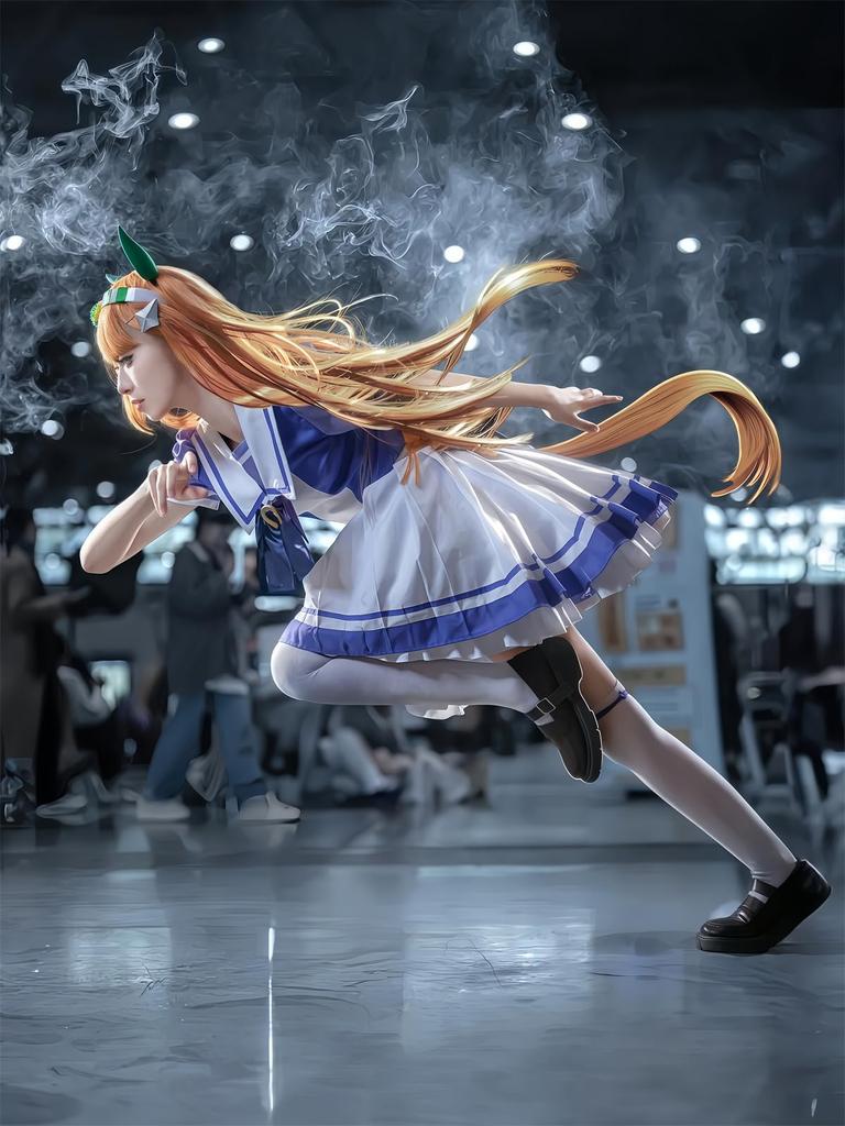 Uma Musume Tresen Short Sleeve Cosplay Cinderella Cosplay Suitable for All Gym Universal Costume Short Size [NOKIJP] Cosplay, Academy, Costume, Gray,