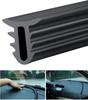 Weather Strip, U-Shaped, 63.0 Inches (160 Cm), For Dashboards & Windshields, Easy Installation, Quiet