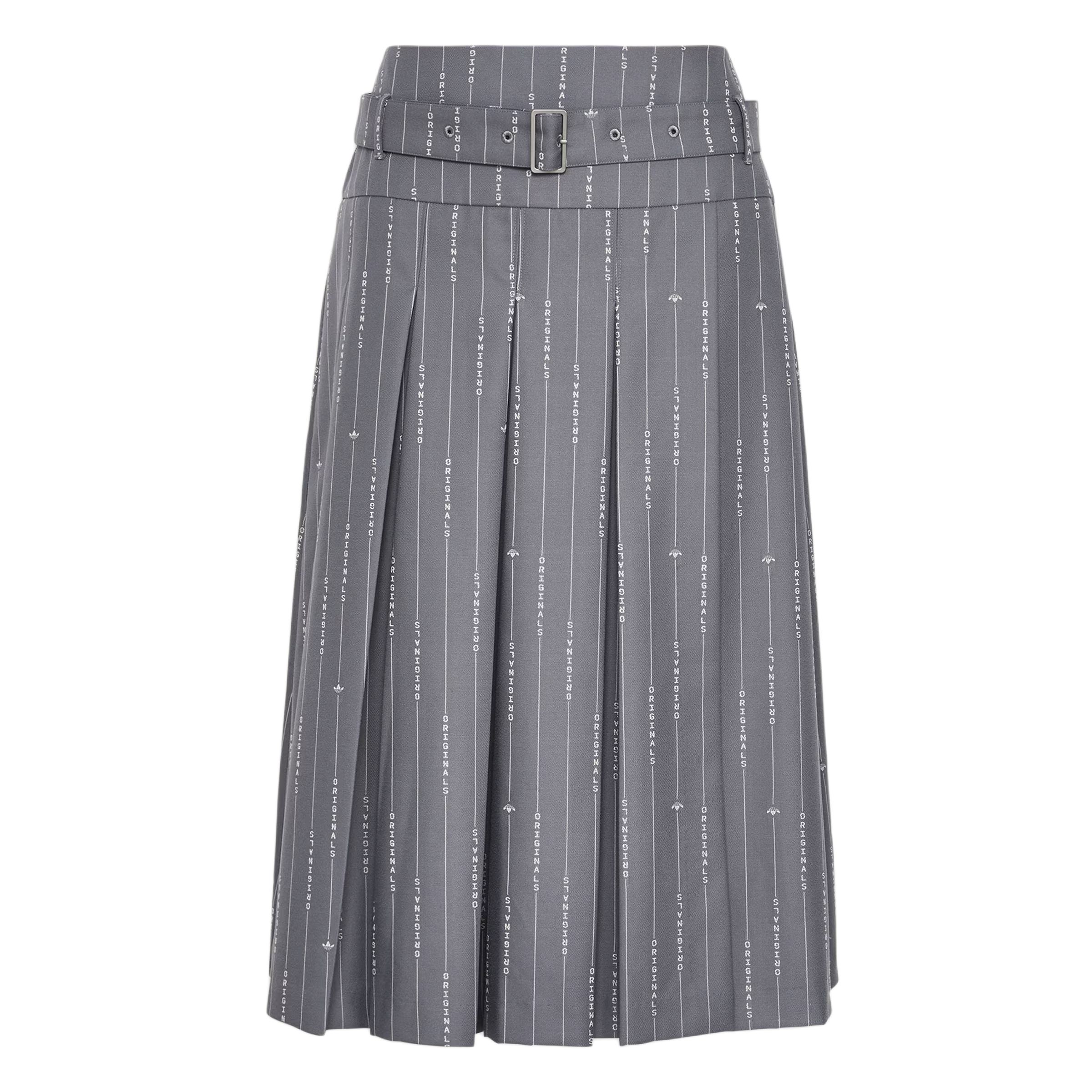 Adidas DLXC Striped Mid-Rise Zipper Casual Long Skirt Women skirts KS5313 L