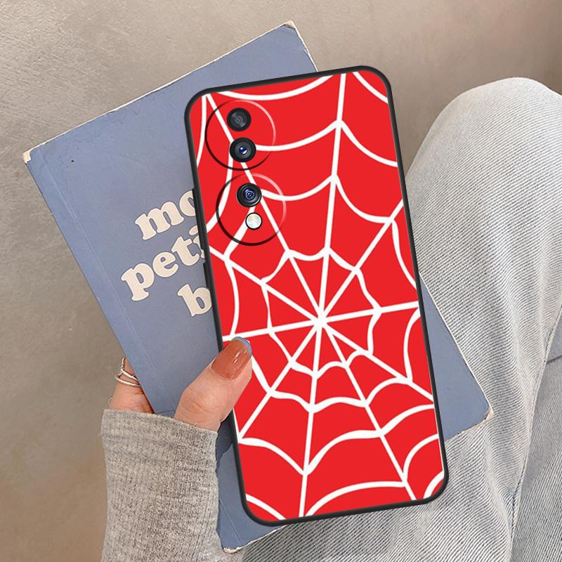 Spider Web Head Mask Case For Honor Magic 8 5 6 7 Pro Cover For Honor 400 200 Lite 50 70 90 X8a X8b X9a X9b X9c