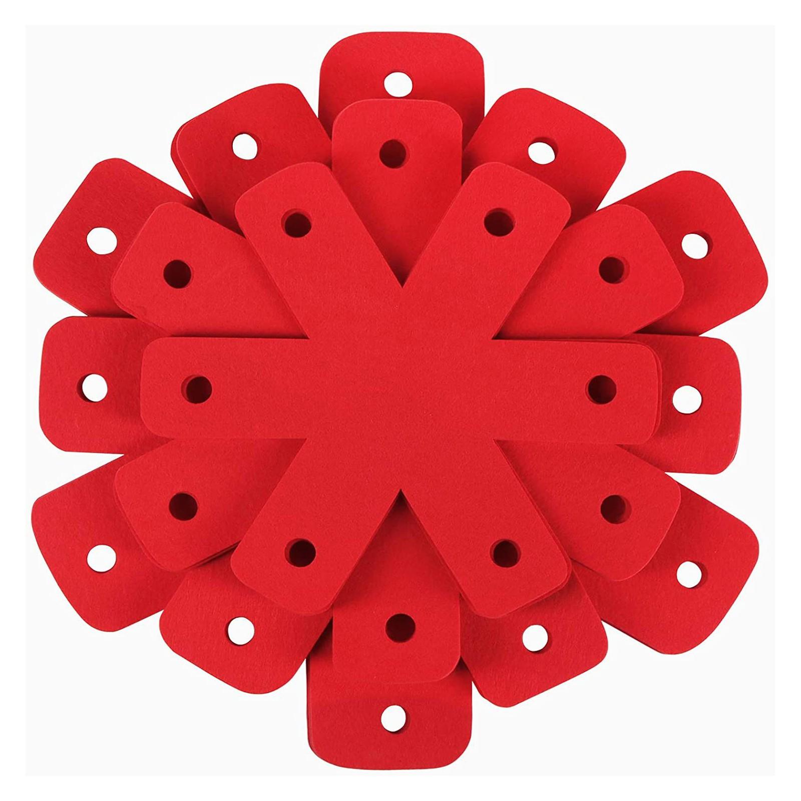 

Кастрюли, набор из 12 штук, 4 разных размера, большие и толстые протекторы, разделители для кастрюль, чтобы складывать их друг на друга, и ваша кухонная утварь One Size красный