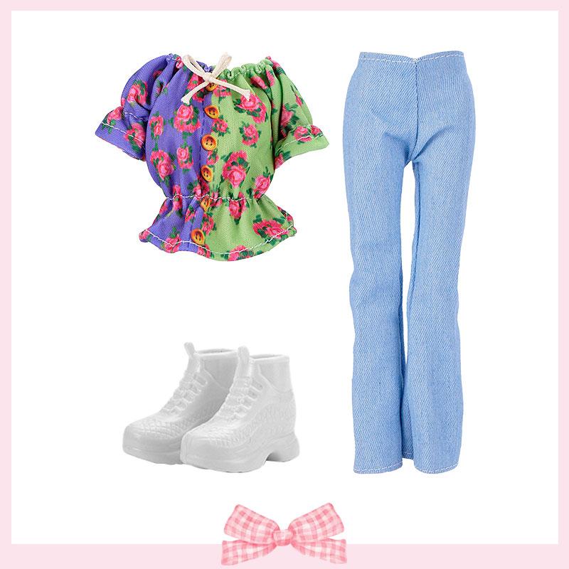 1/6 Κούκλες Ρούχα Κοντά Τοπ Τζιν Σύνολο Παπούτσια Γυαλιά Ηλίου Τσάντα Πλάτης για Κούκλες BJD 30 εκ. Αξεσουάρ Παιδικά Παιχνίδια Δώρα για Κορίτσια