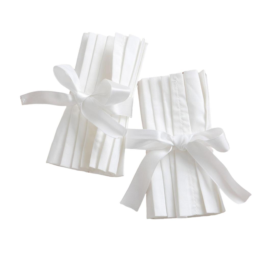 Women Wrist Cuffs Detachable Simple Cuffs Winter Autumn Shirts Sweater Sweatshirt Elegant Pearls Buttons