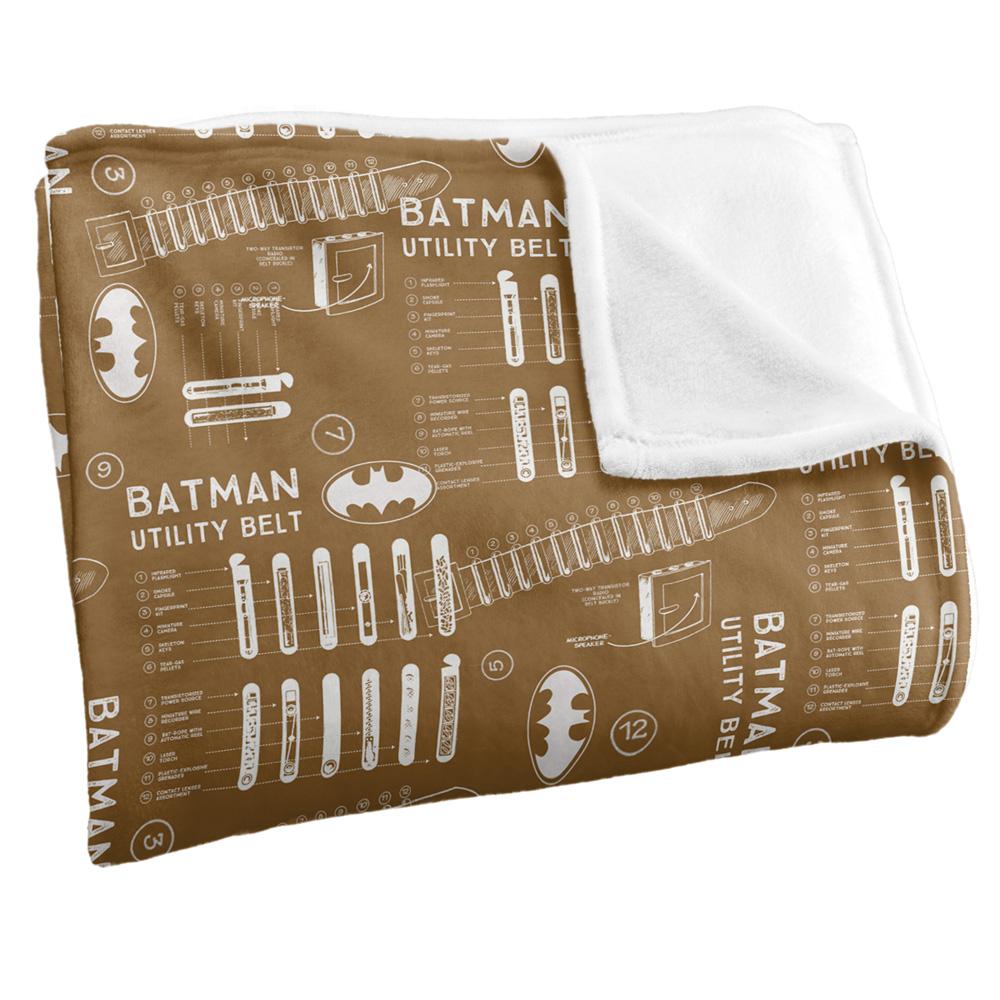 Batman Utility Belt Schematic Blanket