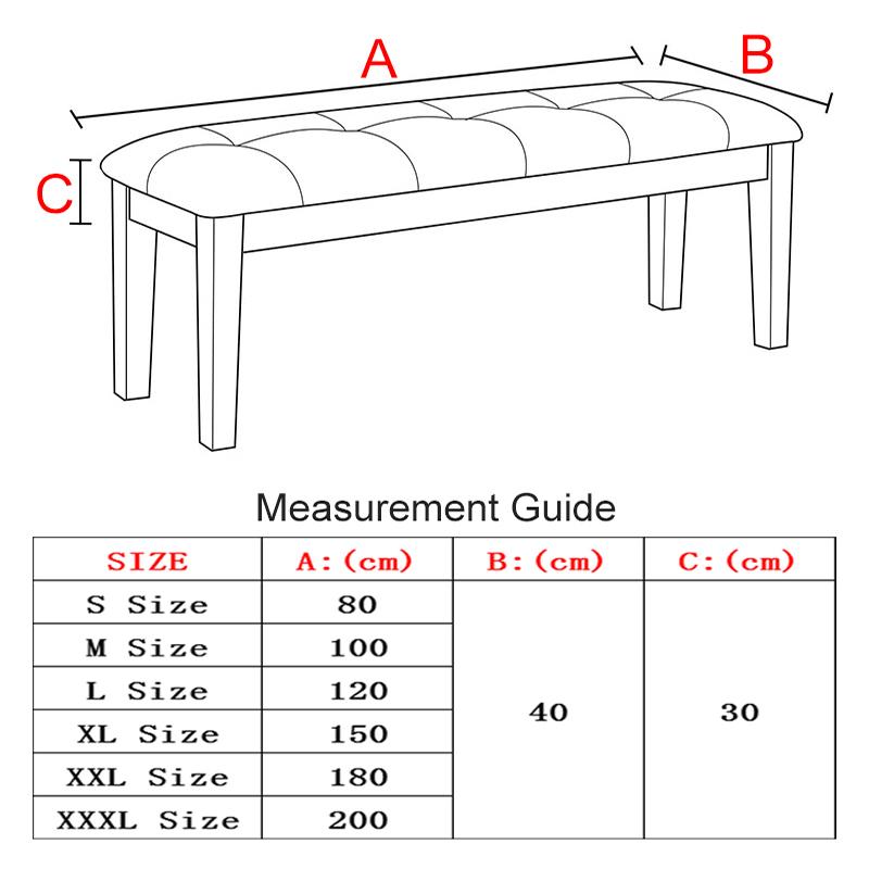 Printed Bench Cover Elastic Settee Covers Machine Washable Beach Slipcover Piano Bench Cover Furniture Dust Resist Protector Sofa Cover