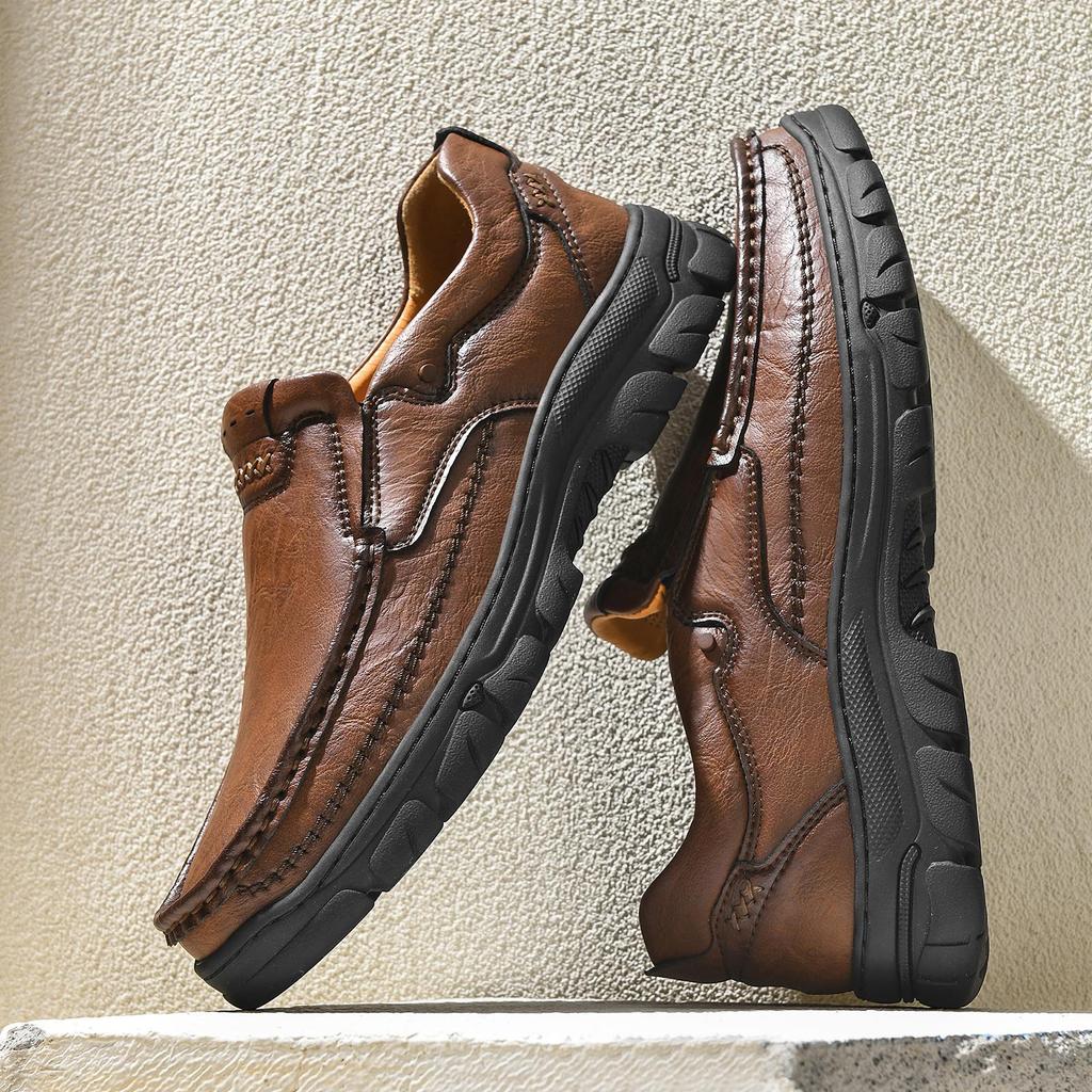 Ručně vyráběné kožené boty Muži Běžné Business Oxfords Boty Pro muže Ploché boty Mokasíny Pánské boty