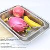 S/L Rectangular Strainer Basket Rectangle Shape Kitchen Strainer Colander  Oil Straining