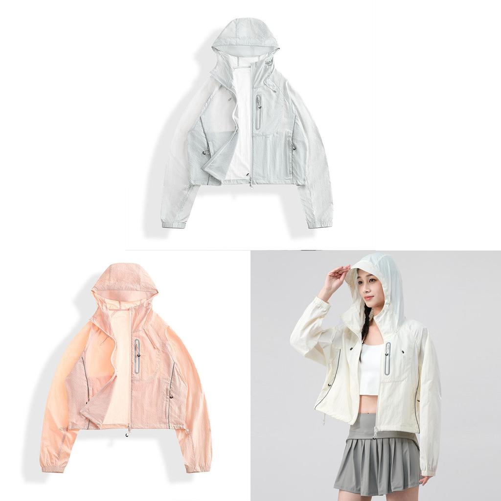 Outdoor Uv Protection Jacket With Breathable Nylon Fabric For Hiking And Camping