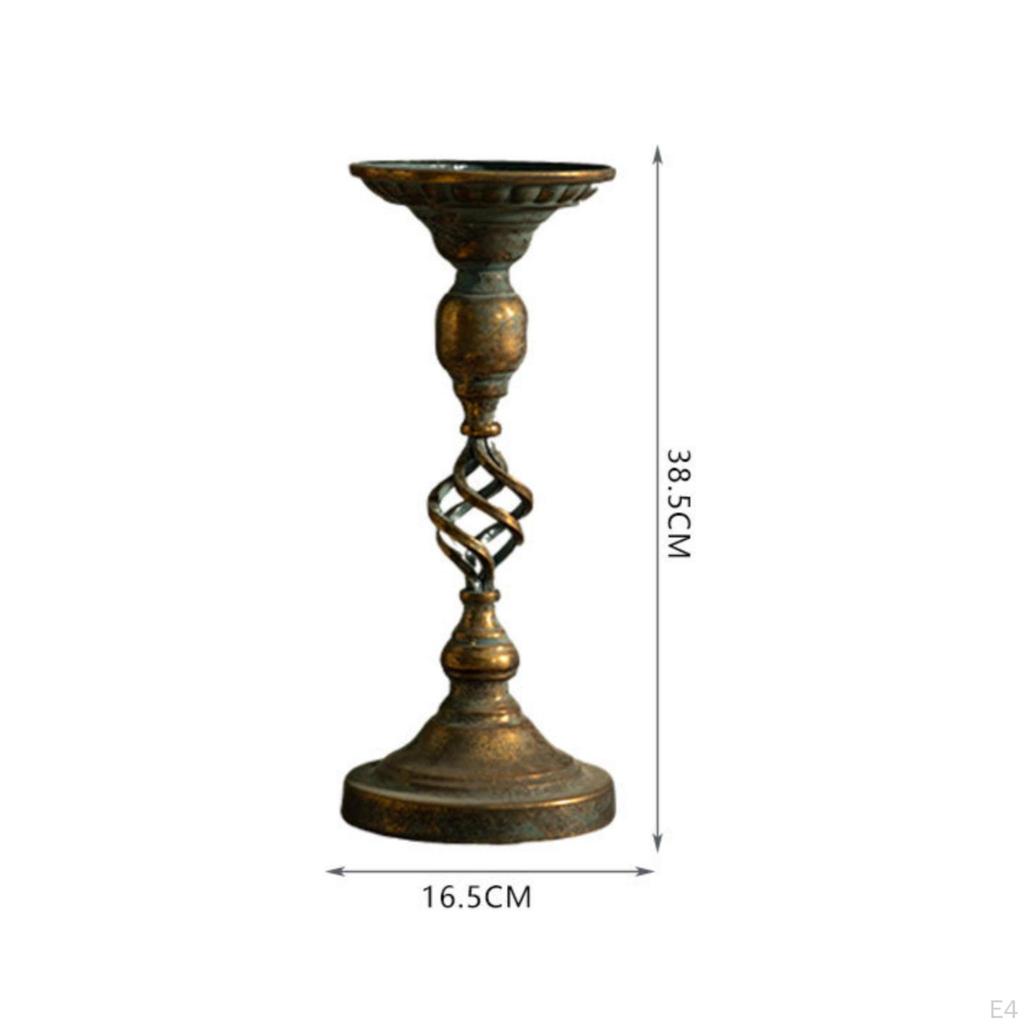 Taper Candle Holder Antik-Stil Kerzenständer Rustikal für Kaminsims